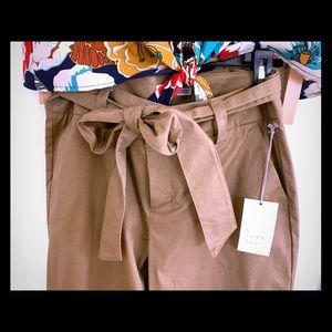 Paper Bag Waist Chinos